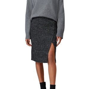 Club Monaco | Tweed Cutaway Pencil Skirt